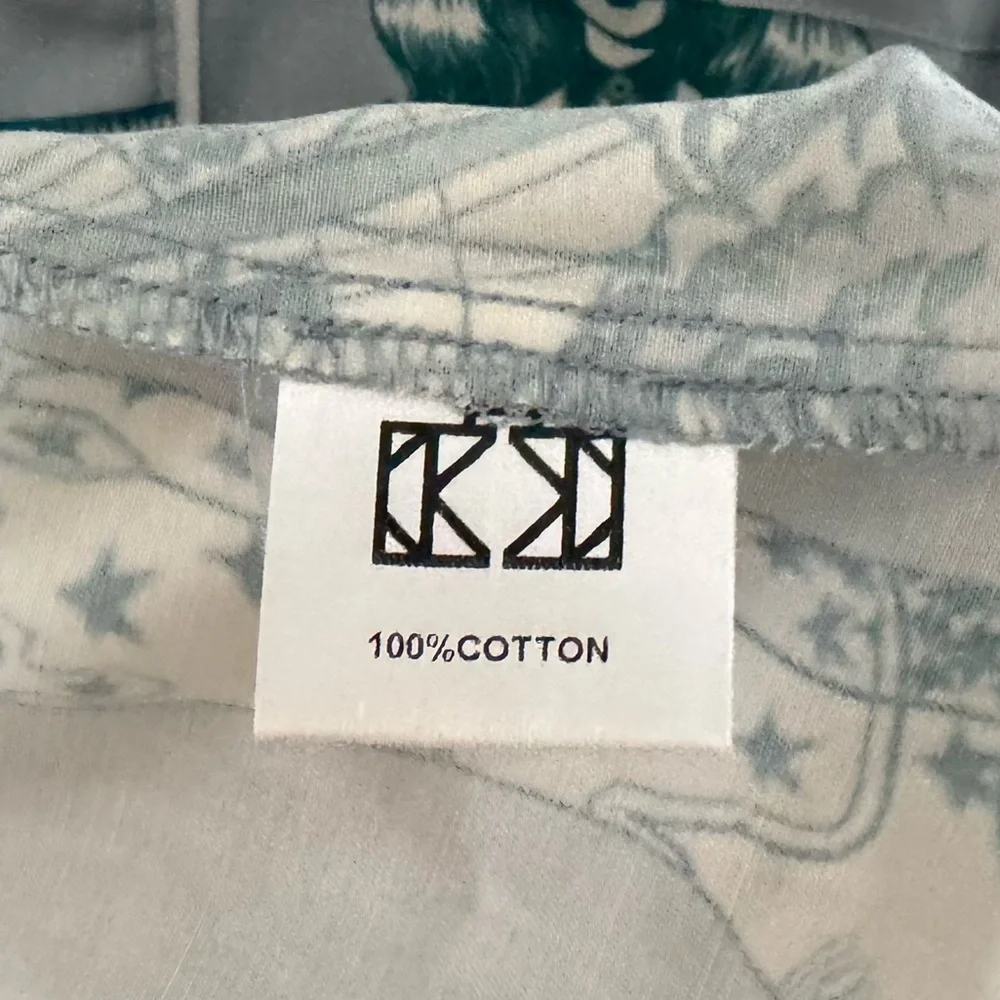 Katie Kime Dallas Toile Pajama Short Set Large Cotton Sleepwear Lounge Classic - Picture 9 of 14